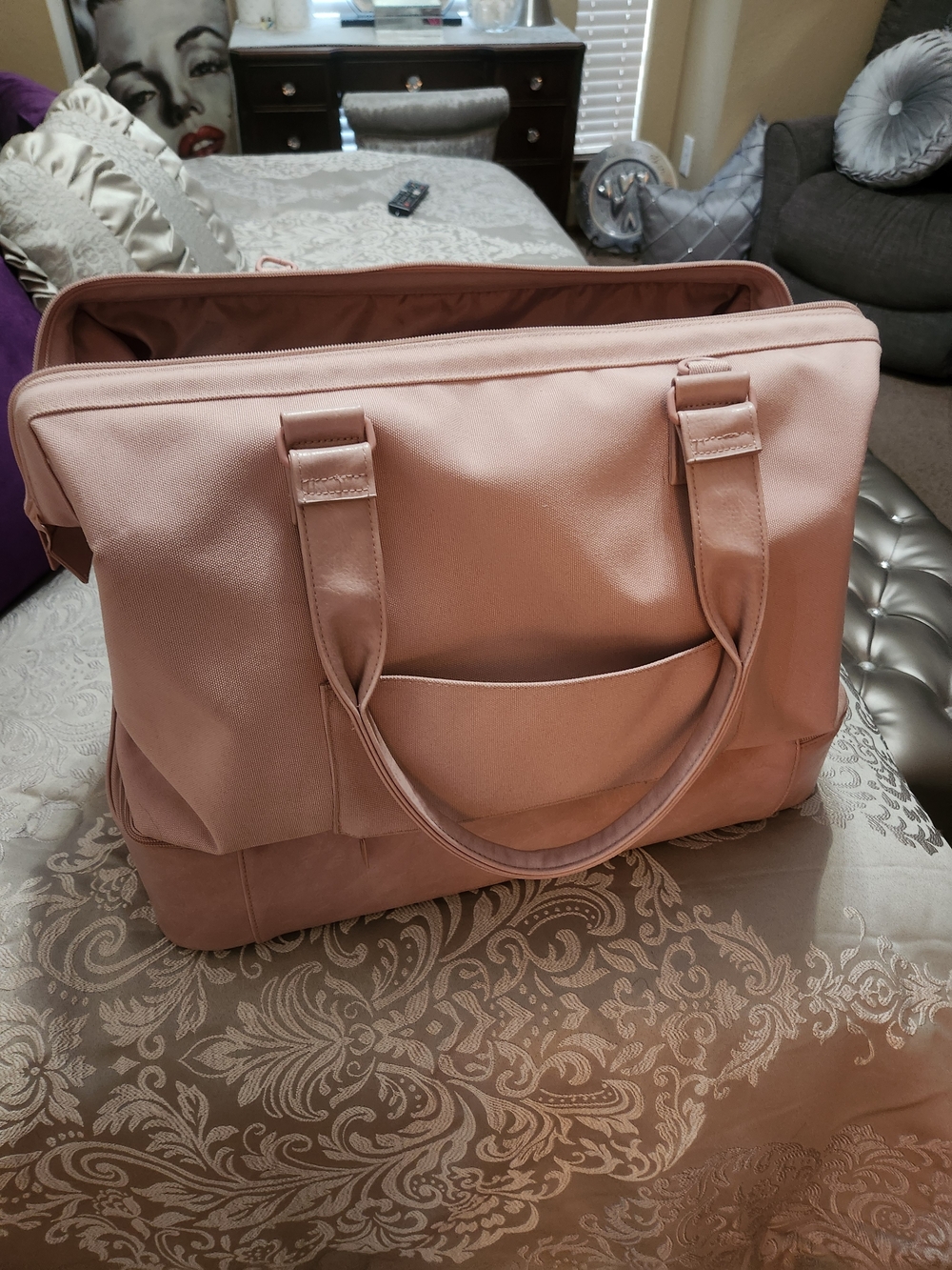 BÉIS Pink Weekender Bag – Like New Condition!
